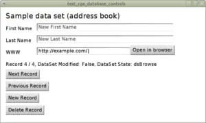 Database aware CGE UI